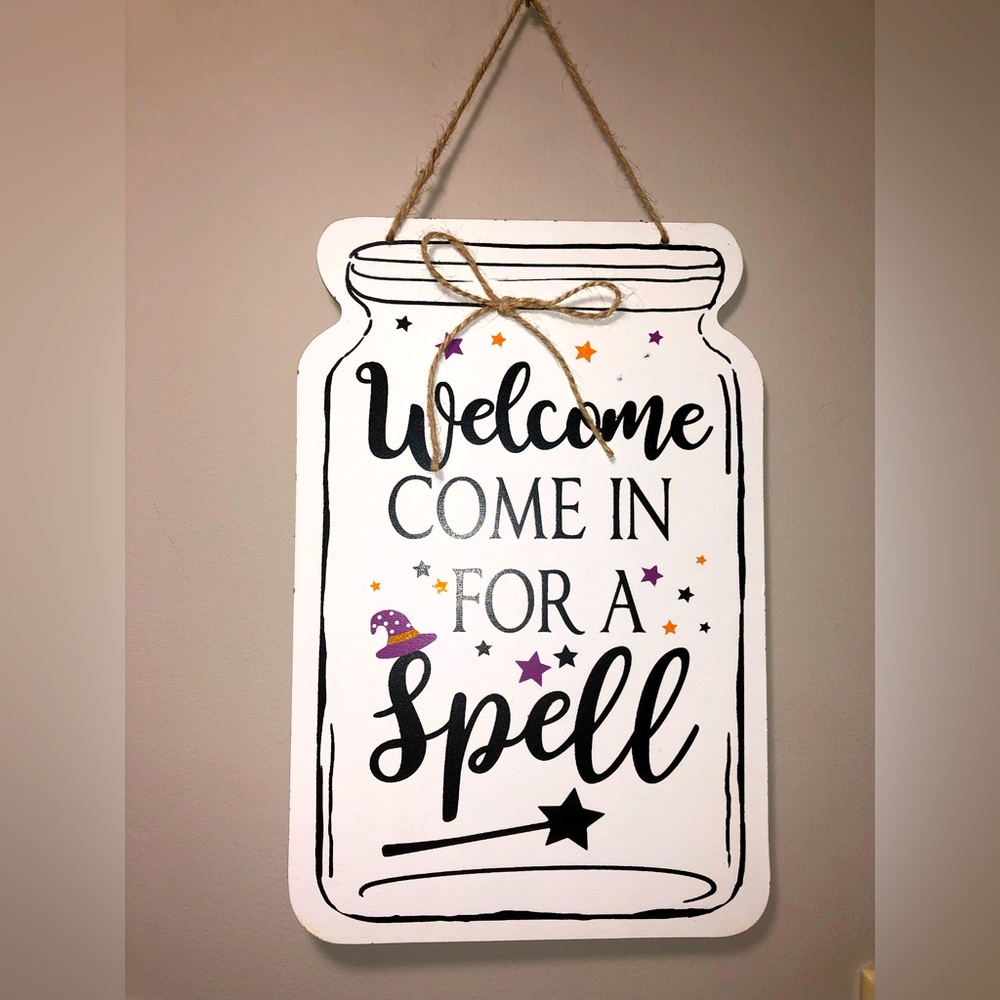 🧹 WITCHY HALLOWEEN SIGN 🧹